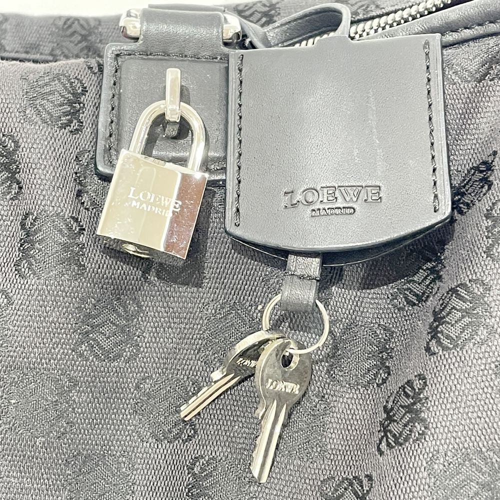 LOEWE(ロエベ) アマソナ36 アナグラム ハンドバッグ キャンバス/レザー レディース【中古B】20240707