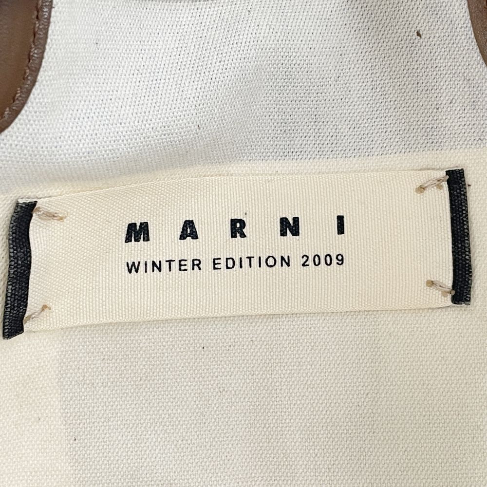 MARNI(マルニ) ドールイラスト 2009 WINTER 2WAY トートバッグ コットン/レザー レディース【中古AB】20240706