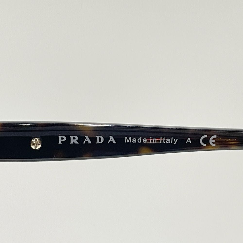 PRADA(プラダ) オーバーサイズ ロゴ デミ柄 SPR08O サングラス アセテート/ ユニセックス【中古AB】20240720