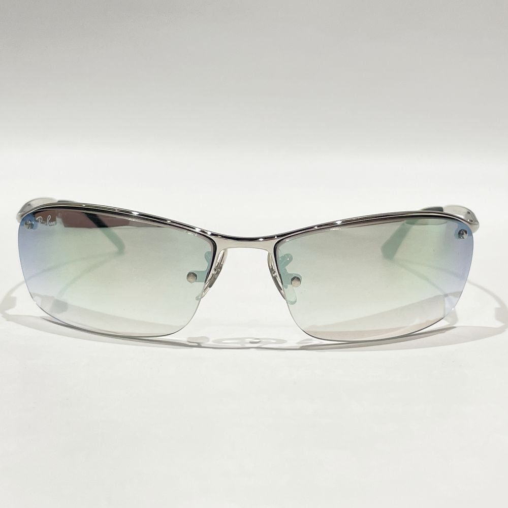 中古A/美品】Ray-Ban レイバン TOPBAR トップバー カーブレンズ B'z稲葉さんモデル ユニセックス サングラス RB3183 003/ Z1 シルバー20478630