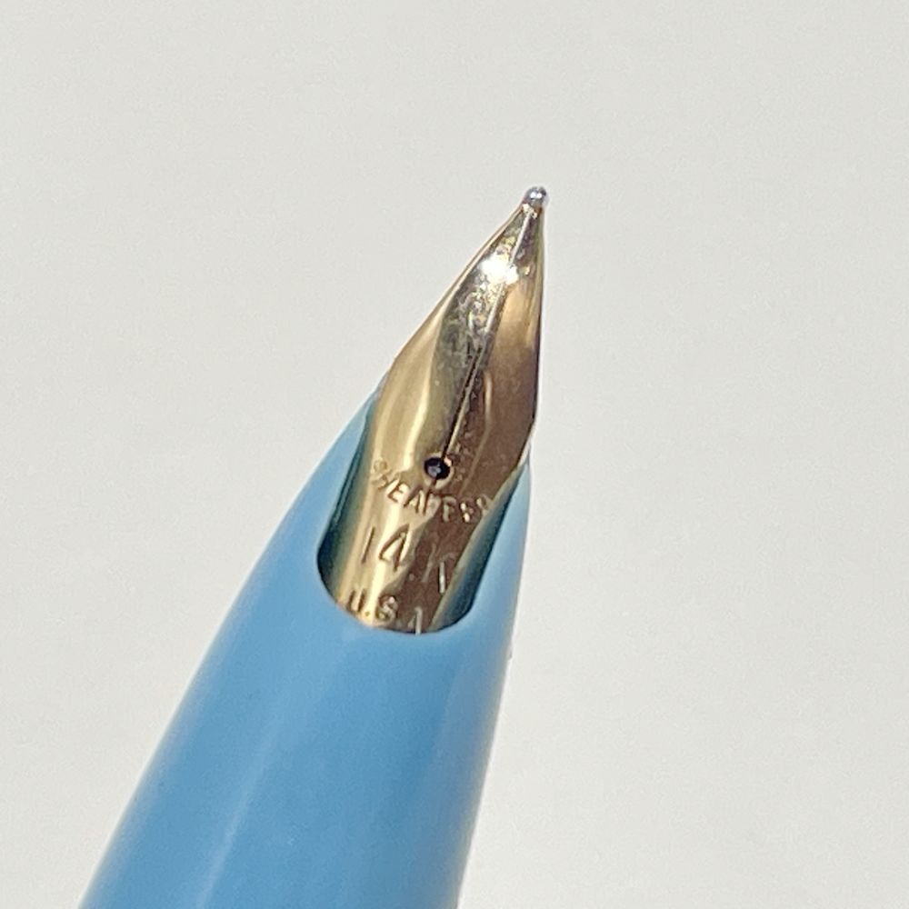 中古B/標準】SHEAFFER シェーファー レディシェーファー ペン先14K カートリッジ式 筆記用具 ユニセックス 万年筆  シルバー/ブルー20478641