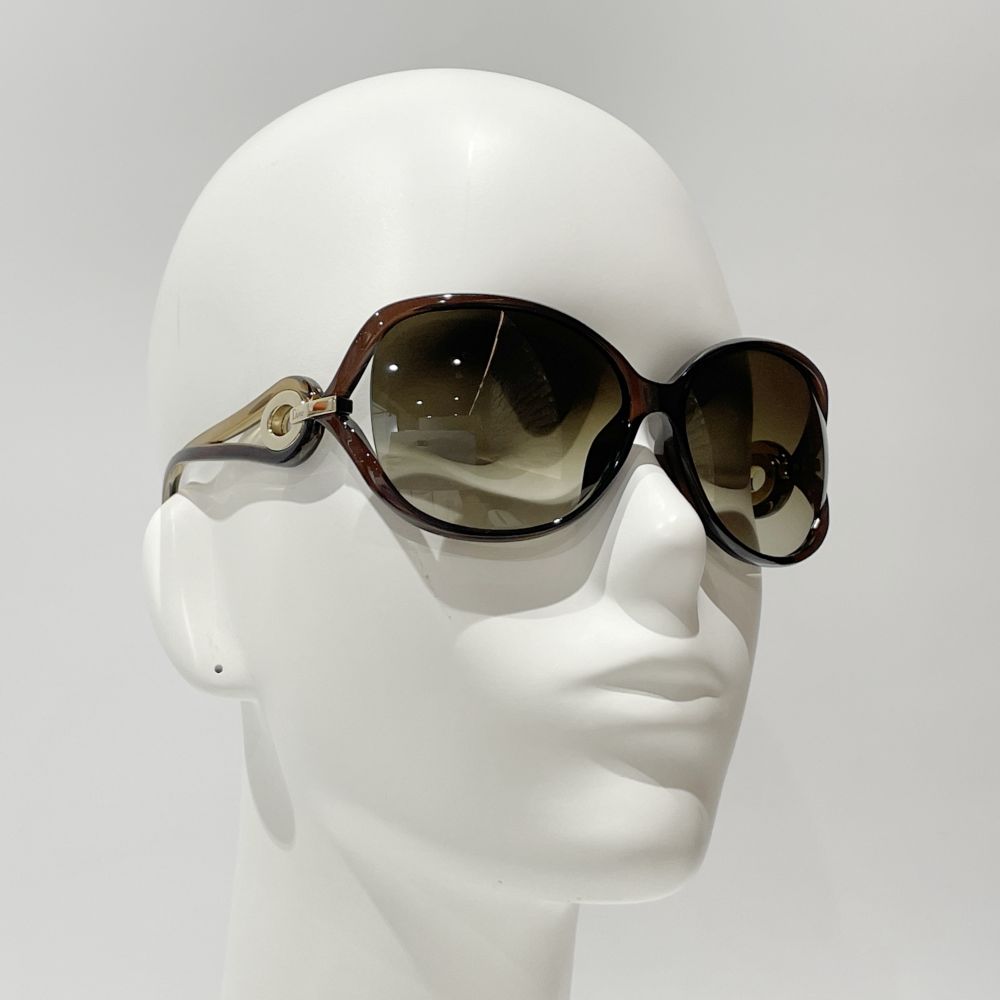 中古A/美品】Dior ディオール DIORVOLUTE2F バタフライ ユニセックス サングラス 57XCC クリアブラウン20478644