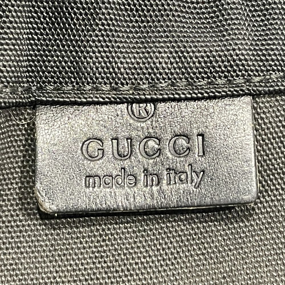 GUCCI(グッチ) ロゴ 巾着 マルチケース ヴィンテージ 014 1137 ポーチ ナイロン/レザー レディース【中古B】20240706