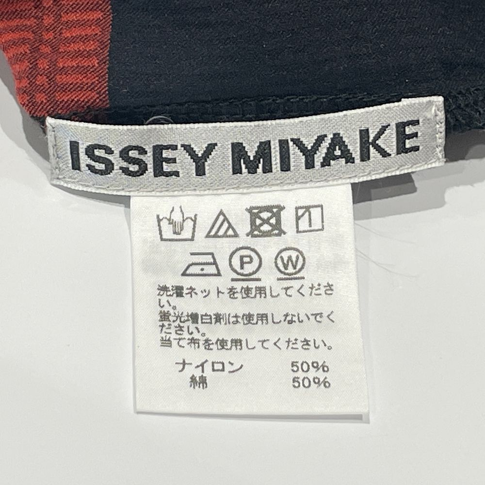 ISSEY MIYAKE(イッセイミヤケ) 総柄 バイカラー 袖なし サイズ2 IM83FJ006 カットソー ナイロン/コットン レディース【中古AB】20240707