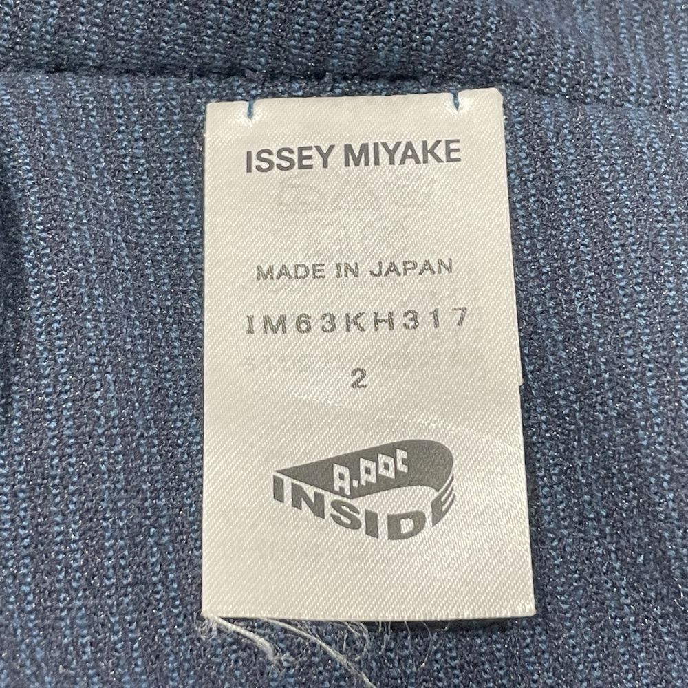 ISSEY MIYAKE A-POC INSIDE(イッセイミヤケ エイポック インサイド) チェック ストライプ ドルマンスリーブ ビッグサイズ サイズ2 IM63KH317 ワンピース ナイロン/コットン レディース【中古AB】20240707