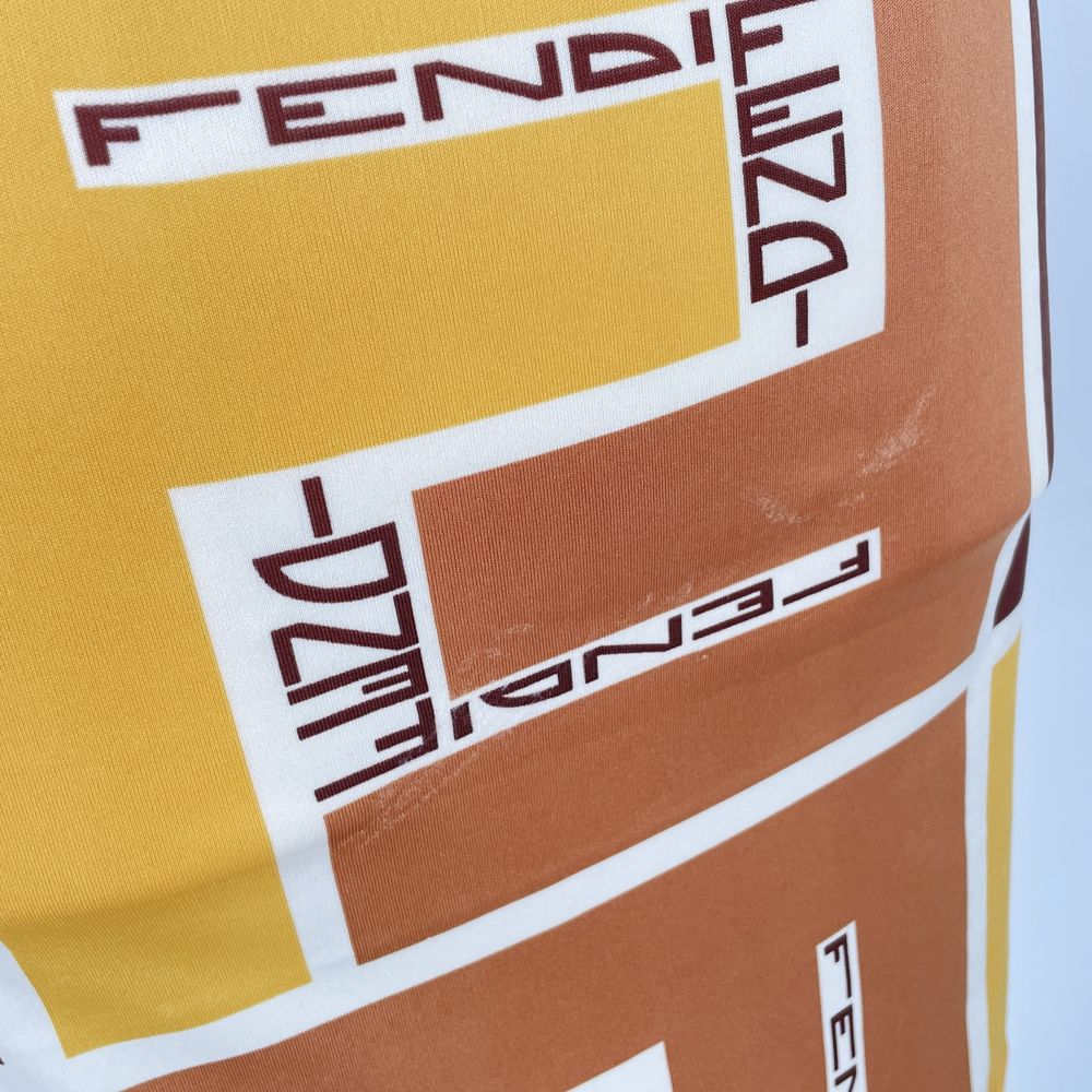 FENDI(フェンディ) サイズ40 ロゴ ミニ丈 伸縮 ボディコン ノースリーブ ヴィンテージ ワンピース ポリエステル/ レディース【中古AB】20240721