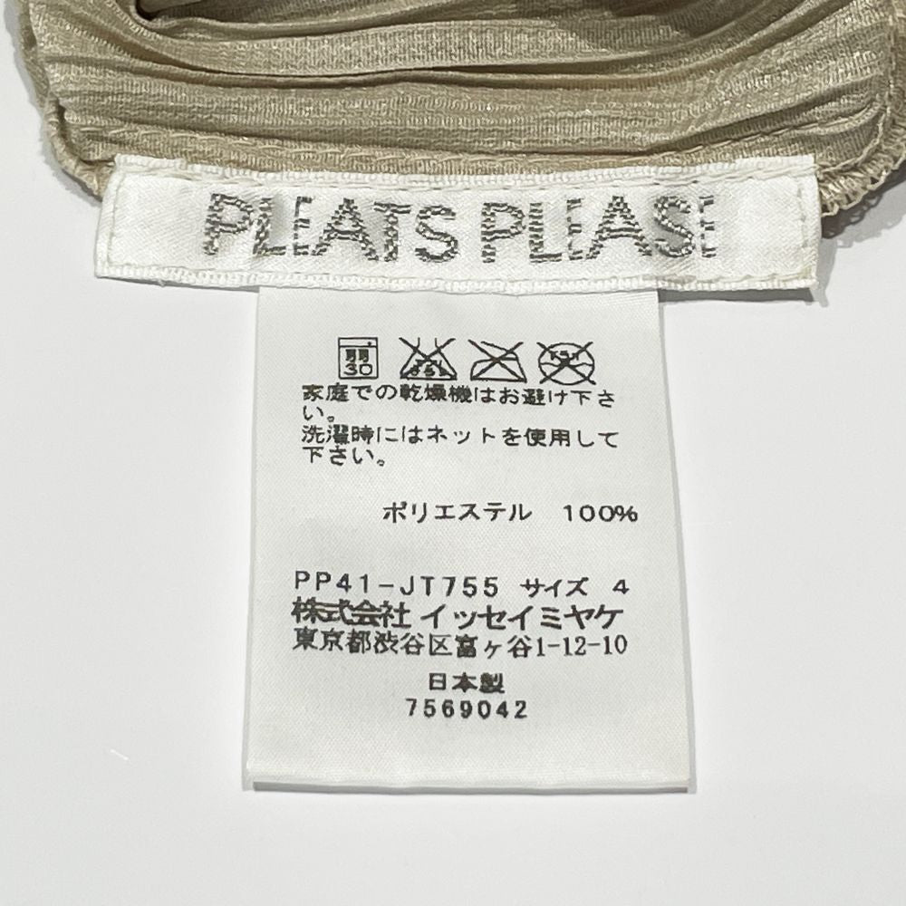 PLEATS PLEASE(プリーツプリーズ) イッセイミヤケ プリーツ加工 裾パッチワーク ノースリーブ サイズ4 PP41-JT755 ワンピース ポリエステル レディース【中古AB】20240707