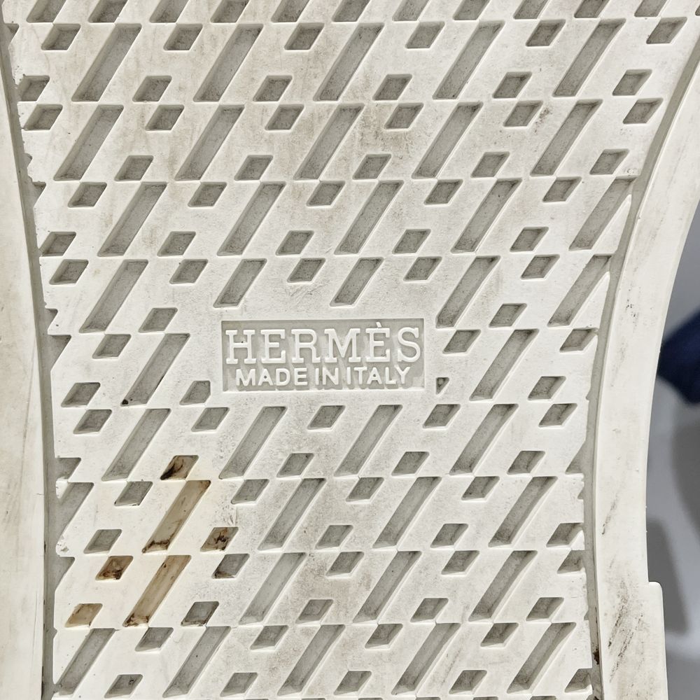 HERMES(エルメス) サイズ42.5（JP27cm）ローカット ウィング 羽 刺繍 ベルベット スニーカー /ゴム メンズ【中古AB】20240708