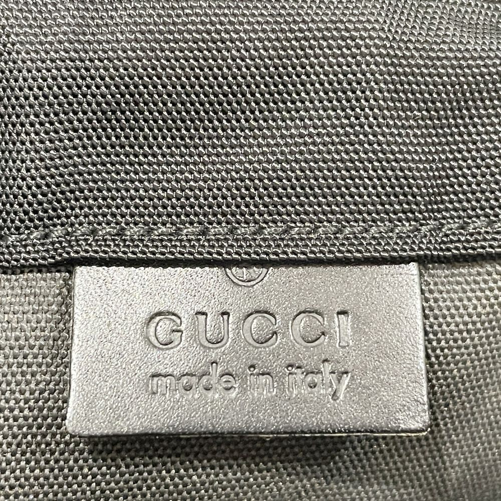 GUCCI(グッチ) ロゴ 巾着 マルチケース ヴィンテージ 014 1137 ポーチ ナイロン/レザー レディース【中古B】20240706