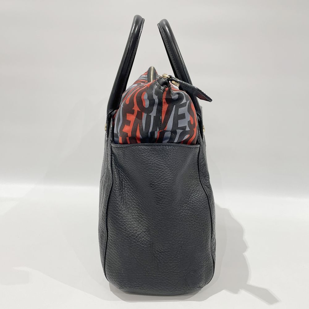 Vivienne Westwood(ヴィヴィアンウエストウッド) オーブ 内部ロゴ柄 ハンドバッグ レザー レディース【中古B】20240706