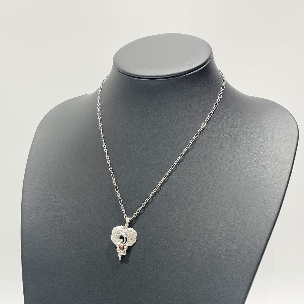 中古B/標準】Georg Jensen ジョージジェンセン ヴィンテージ カーネリアン ブドウ シルバー925 メンズ ネックレス  シルバー20478713