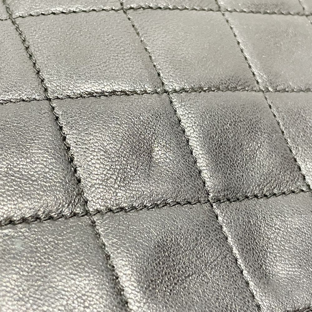 CHANEL(シャネル) ヴィンテージ マトラッセ ココマーク スクエア型 ショルダーバッグ ラムスキン レディース【中古B】20240710