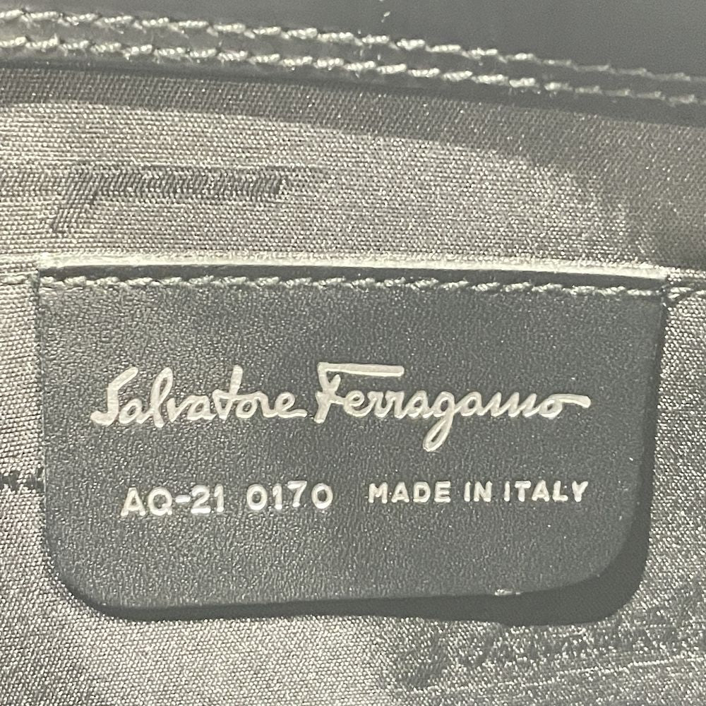 中古B/標準】Salvatore Ferragamo サルヴァトーレフェラガモ サイドガンチーニ ワンショルダー レディース ショルダーバッグ AQ- 21 0170 ブラック20479813