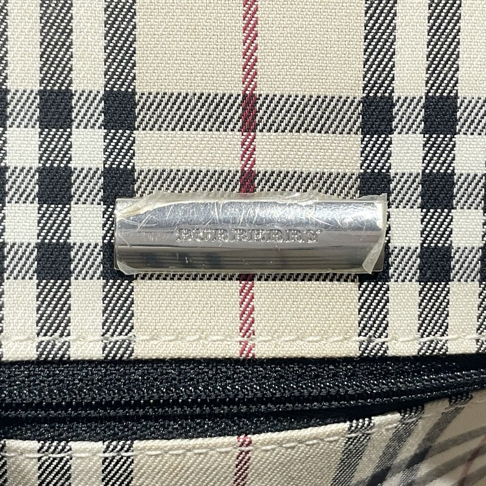 BURBERRY(バーバリー) ロゴ 内部チェック ハンドバッグ レザー レディース【中古B】20240713