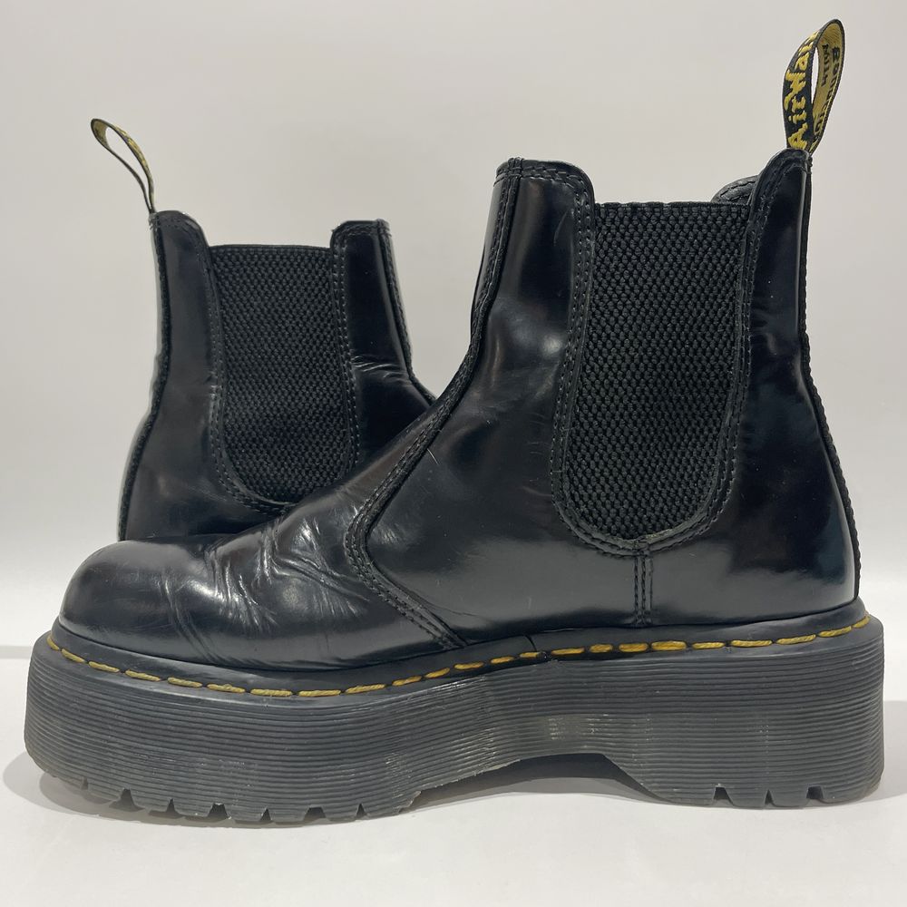 Dr.Martens(ドクターマーチン) チェルシー 2976 QUAD 厚底 サイドゴア UK5 ブーツ レザー レディース【中古B】20240717