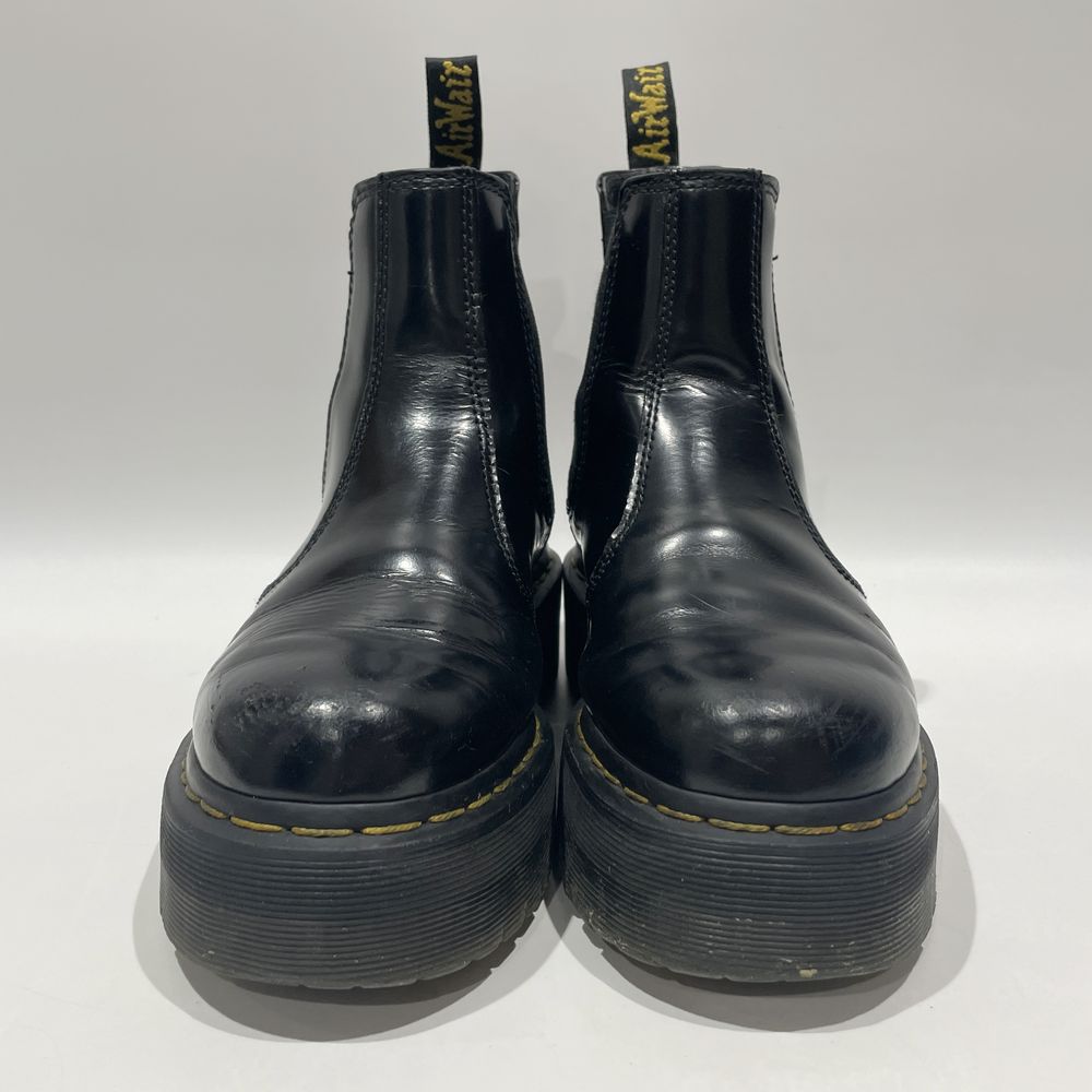 中古B/標準】Dr.Martens ドクターマーチン チェルシー 2976 QUAD 厚底 サイドゴア UK5 レディース ブーツ  ブラック20479845