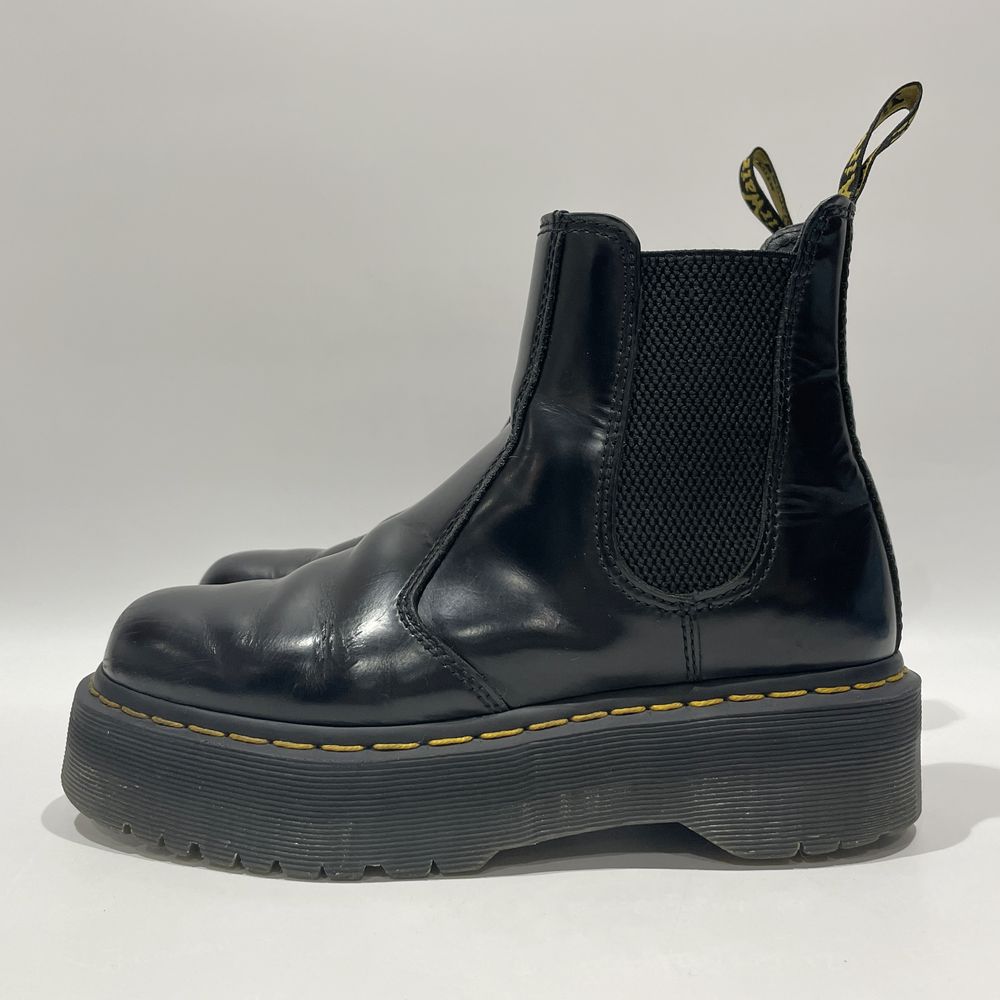 中古B/標準】Dr.Martens ドクターマーチン チェルシー 2976 QUAD 厚底 サイドゴア UK5 レディース ブーツ  ブラック20479845