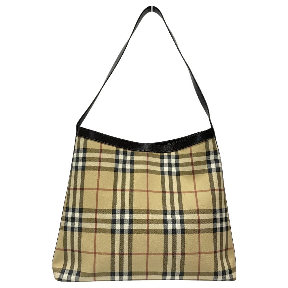 BURBERRY(バーバリー) チェック 肩掛け ショルダーバッグ PVC/レザー レディース【中古B】20240713