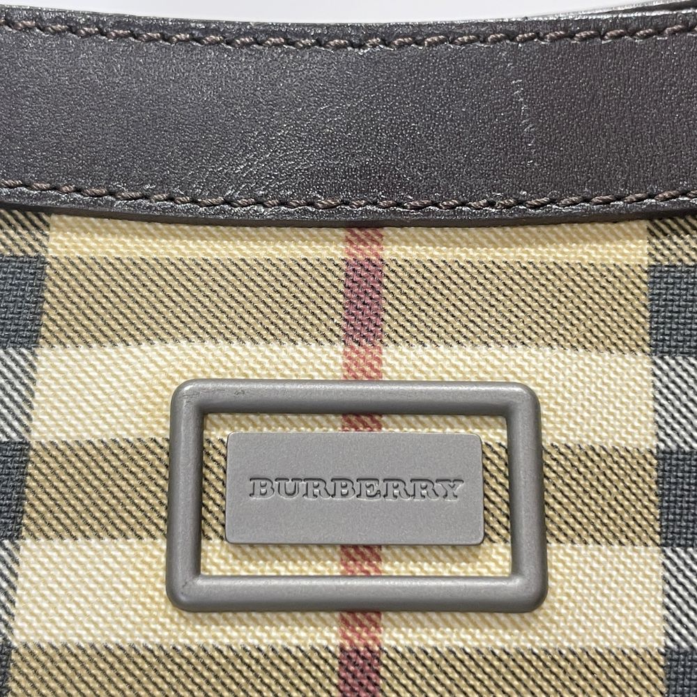 BURBERRY(バーバリー) チェック 肩掛け ショルダーバッグ PVC/レザー レディース【中古B】20240713