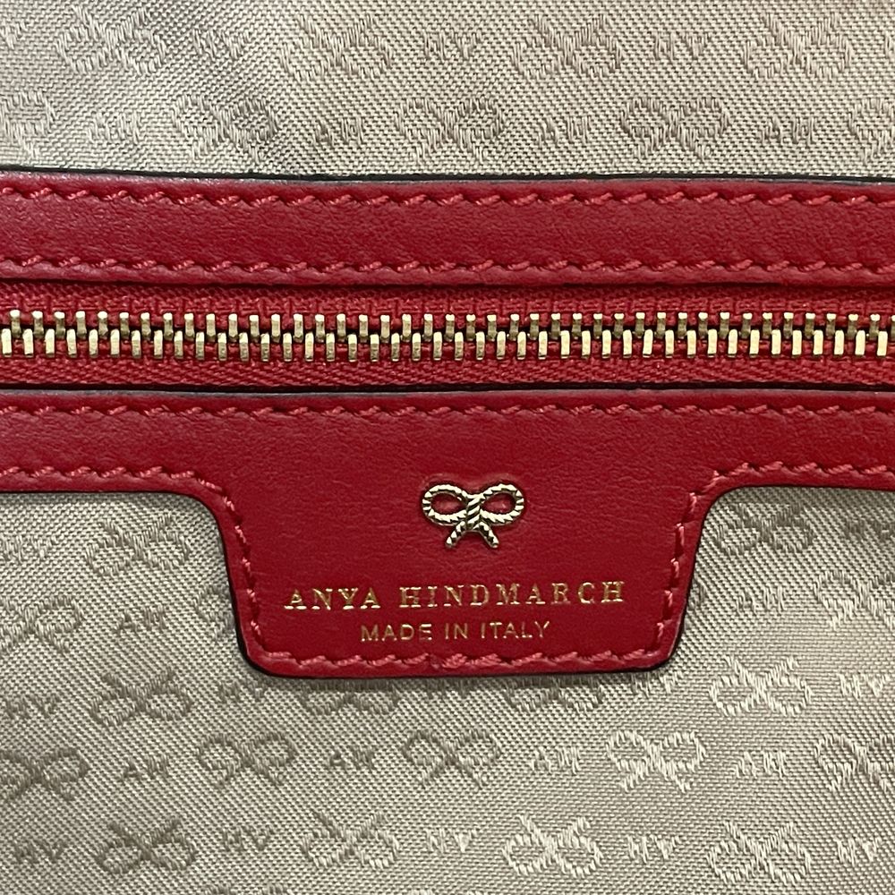 中古B/標準】Anya Hindmarch アニヤ・ハインドマーチ スマイリー ウィンク レディース リュック・デイパック レッド20480431