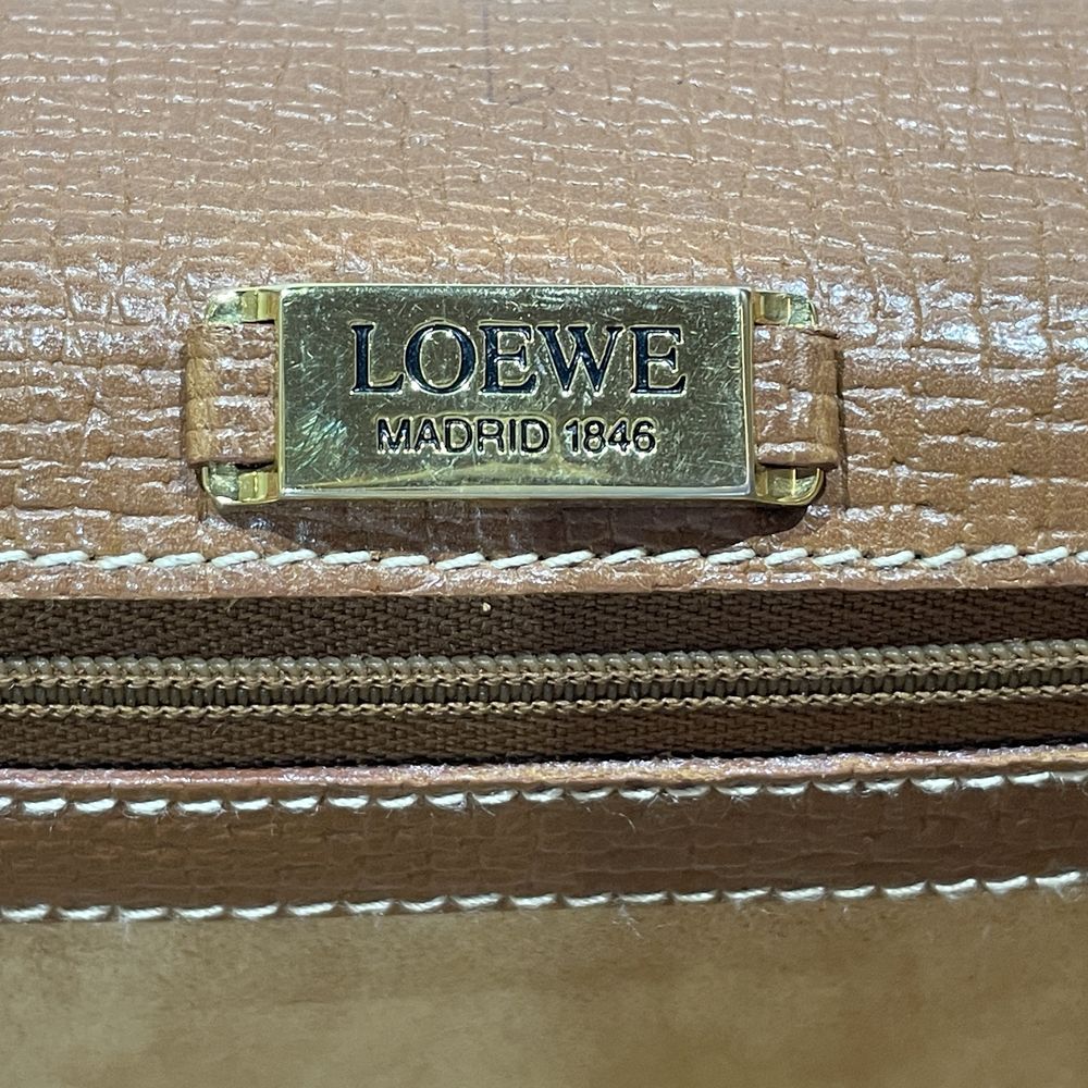 LOEWE(ロエベ) バルセロナ トップハンドル ヴィンテージ ハンドバッグ レザー レディース【中古AB】20240526