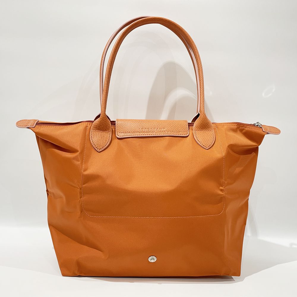 中古A/美品】Longchamp ロンシャン プリアージュ Mサイズ 折りたたみ レディース トートバッグ オレンジ20480453