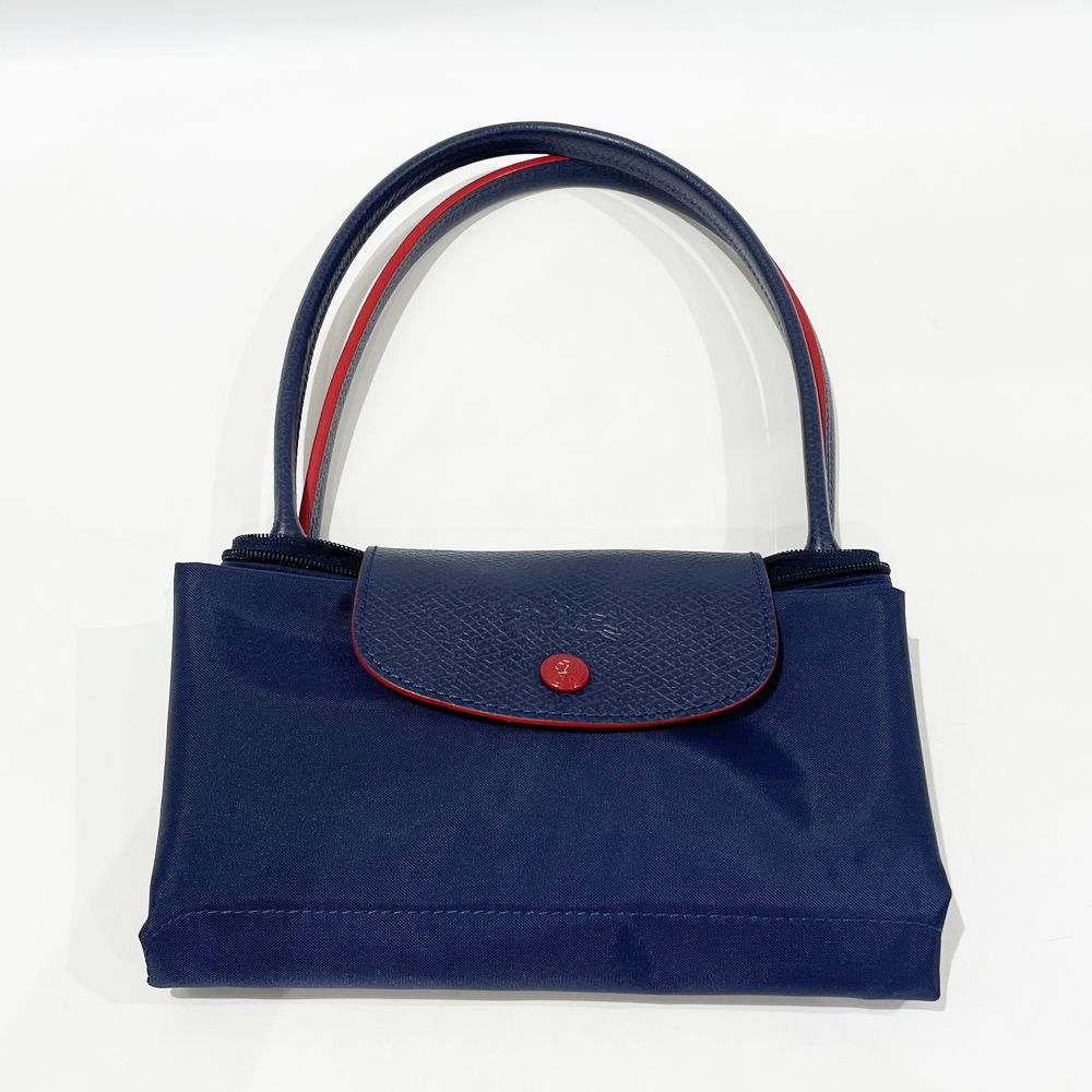 Longchamp(ロンシャン) プリアージュ Sサイズ 折りたたみ トートバッグ ナイロン/レザー レディース【中古AB】20240707