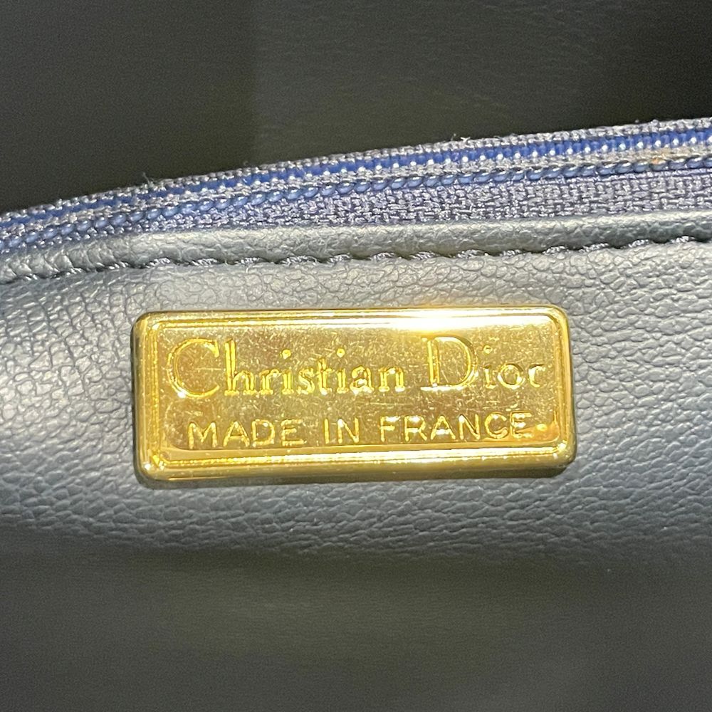 Christian Dior(クリスチャンディオール) CDロゴ プレート ヴィンテージ ハンドバッグ レザー レディース【中古B】20240713