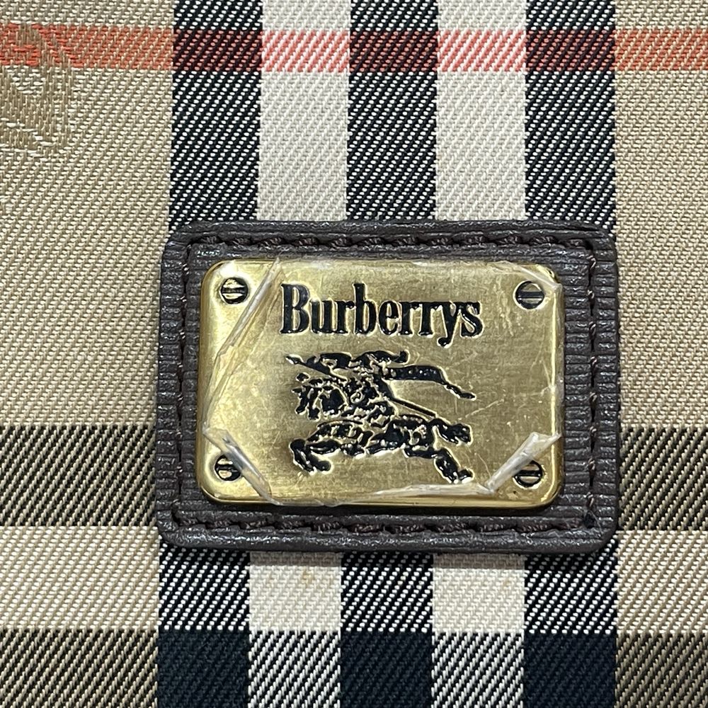 Burberrys(バーバリーズ) チェック ミニ ヴィンテージ ボストンバッグ キャンバス/レザー レディース【中古AB】20240713