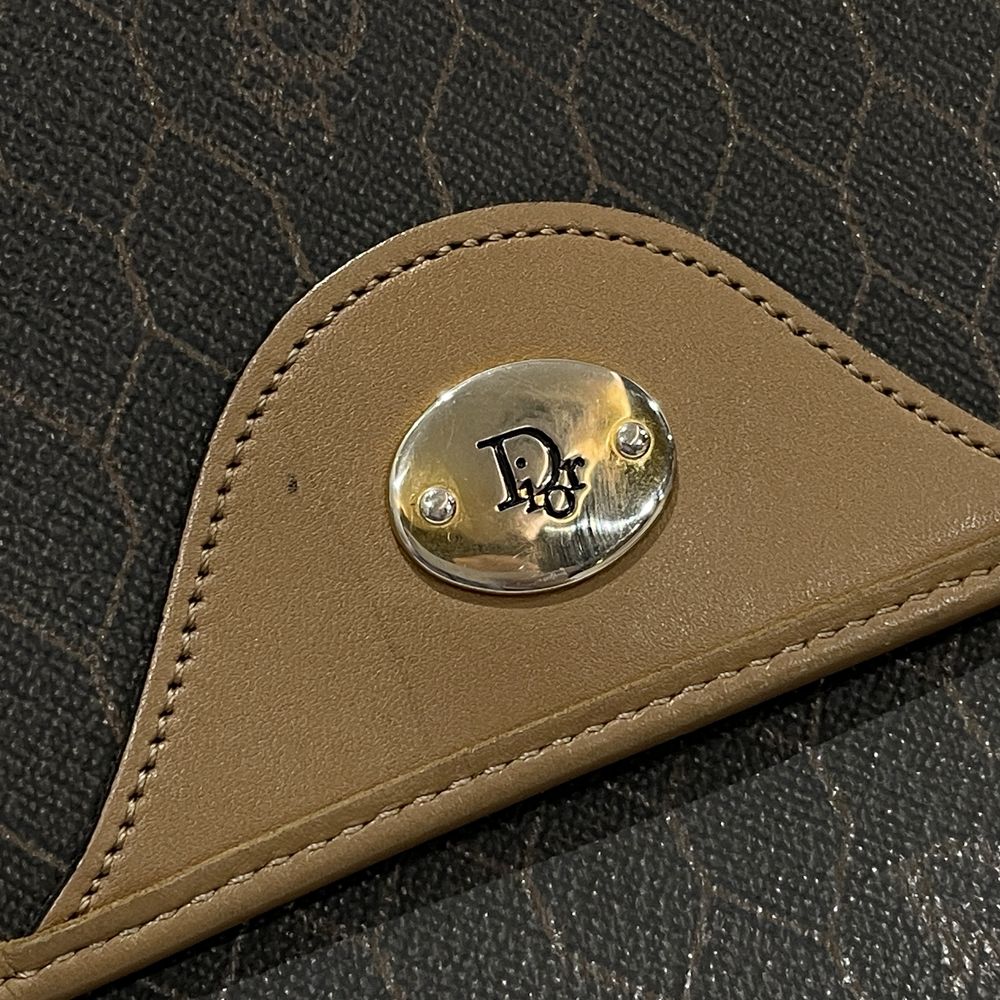 Christian Dior(クリスチャンディオール) ハニカム ポケット 肩掛け ヴィンテージ ショルダーバッグ PVC/レザー レディース【中古B】20240720