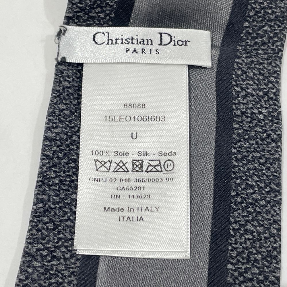 Christian Dior(クリスチャンディオール) ミッツァ レオパード ロゴ 豹柄 タグあり スカーフ シルク レディース【中古BC】20240802