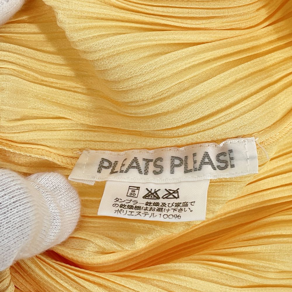 PLEATS PLEASE(プリーツプリーズ) イッセイミヤケ プリーツ加工 ノースリーブ サイズ3 PP12-JK401 カットソー ポリエステル レディース【中古AB】20240714