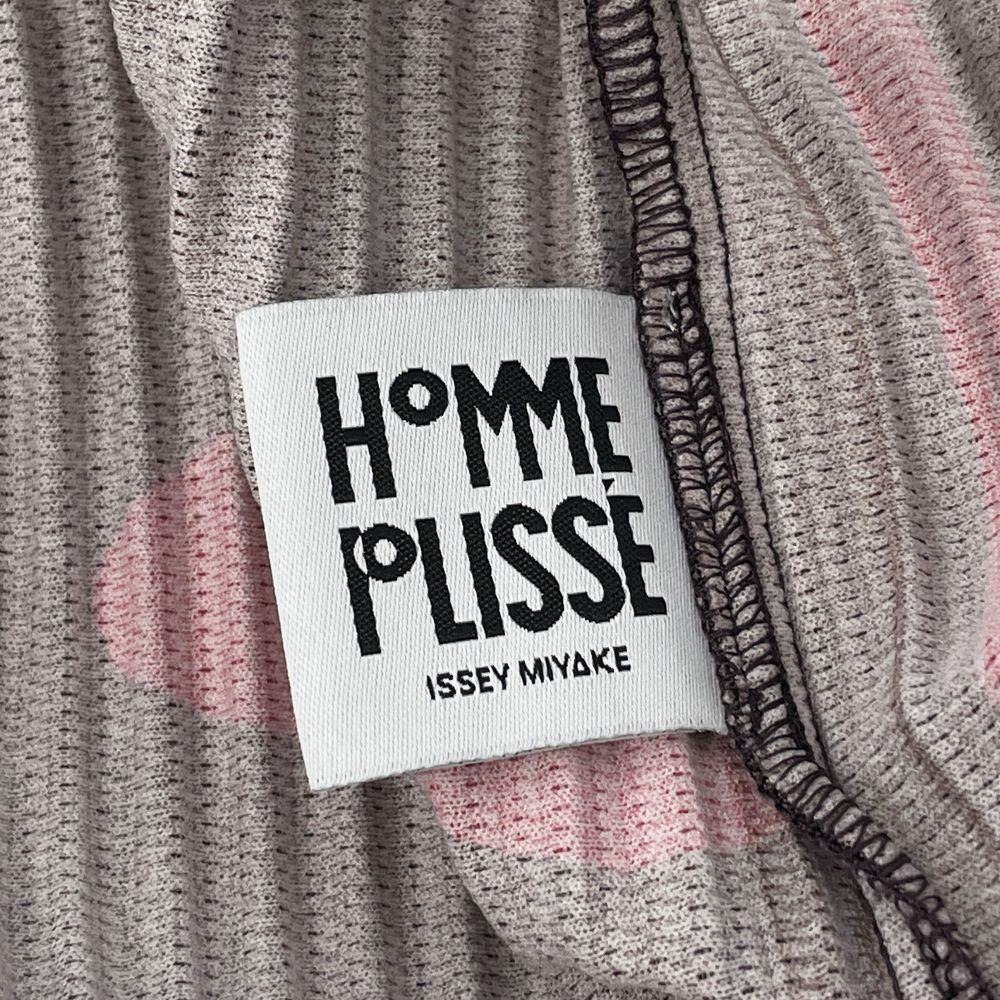 HOMME PLISSE ISSEY MIYAKE(オム プリッセ イッセイミヤケ) プリーツ加工 総柄 タンクトップ サイズ2 HP43JK147 カットソー ポリエステル メンズ【中古B】20240714