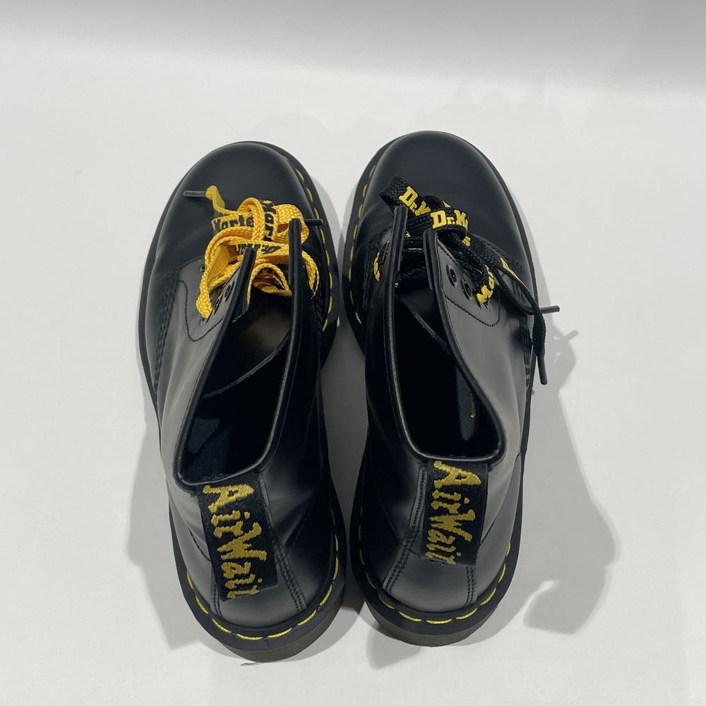 中古AB/使用感小】Dr.Martens ドクターマーチン 1460 8ホール イエローステッチ レースアップ UK7 ユニセックス ブーツ  10072 ブラック20480551