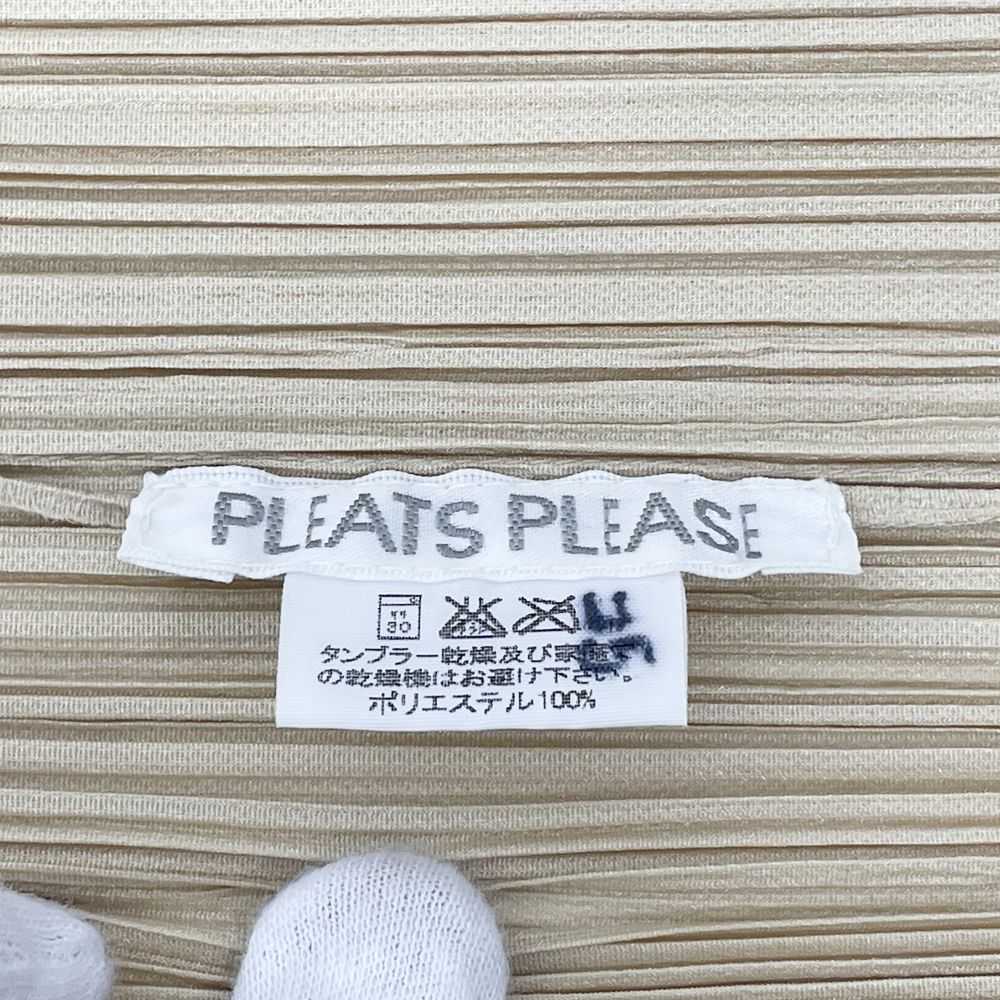 PLEATS PLEASE(プリーツプリーズ) イッセイミヤケ プリーツ加工 ボタンレス サイズ3 PP05-JO001 カーディガン ポリエステル レディース【中古B】20240721