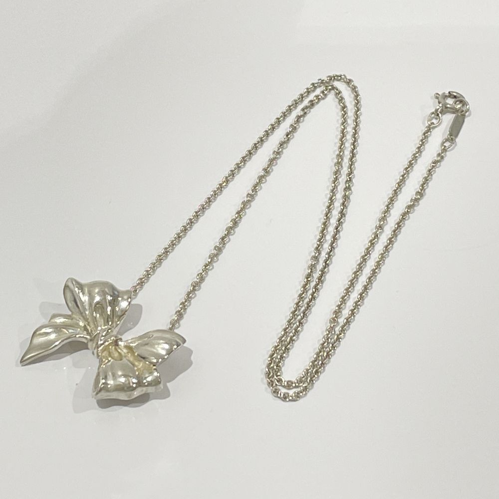 TIFFANY&Co.(ティファニー) リボンモチーフ ヴィンテージ ネックレス シルバー925 レディース【中古B】20231205