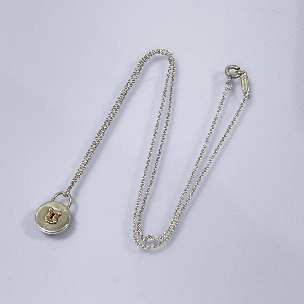 TIFFANY&Co.(ティファニー) 鍵穴モチーフ コンビ ネックレス シルバー925/K18イエローゴールド レディース【中古B】20240715