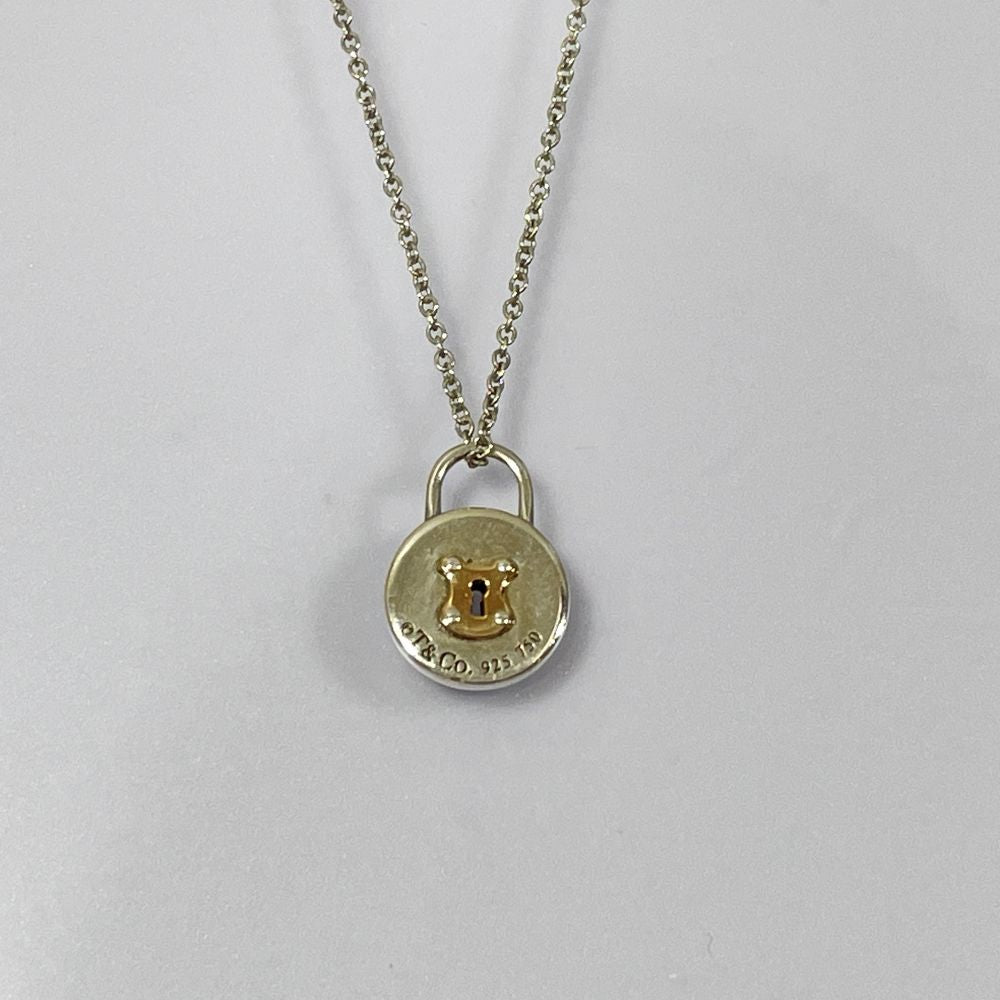 TIFFANY&Co.(ティファニー) 鍵穴モチーフ コンビ ネックレス シルバー925/K18イエローゴールド レディース【中古B】20240715