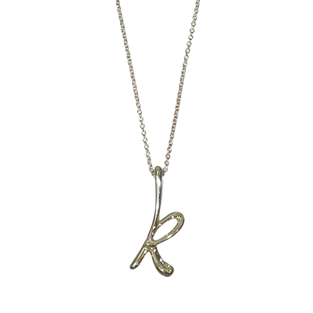 TIFFANY&Co.(ティファニー) エルサペレッティー レターK イニシャル ネックレス シルバー925 レディース【中古AB】20240715