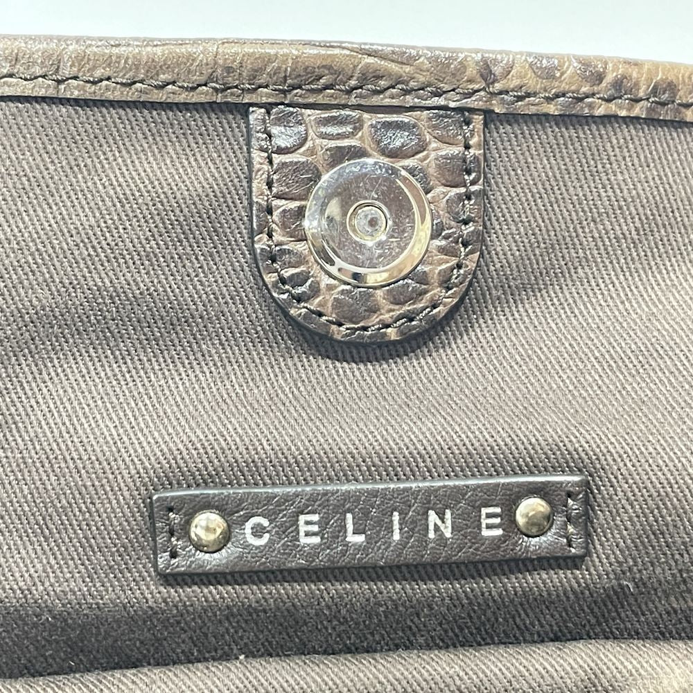 CELINE(セリーヌ) マカダム ビタースウィート 型押し ハンドバッグ キャンバス/レザー レディース【中古AB】20240713