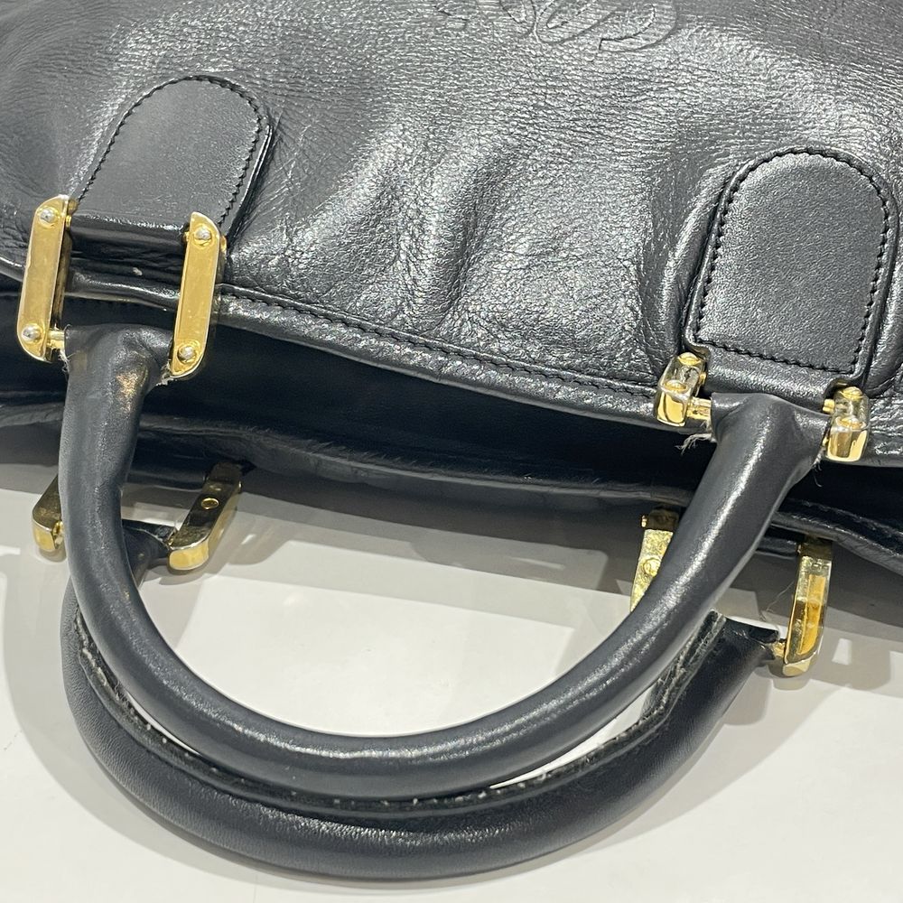 LOEWE(ロエベ) アナグラム アマソナ32 ヴィンテージ ハンドバッグ レザー レディース【中古B】20240713