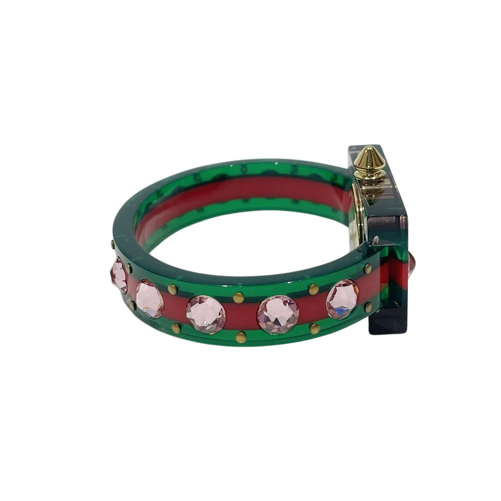 GUCCI(グッチ) ヴィンテージウェブ ピンクシェル YA143523 腕時計 プラスチック レディース【中古】