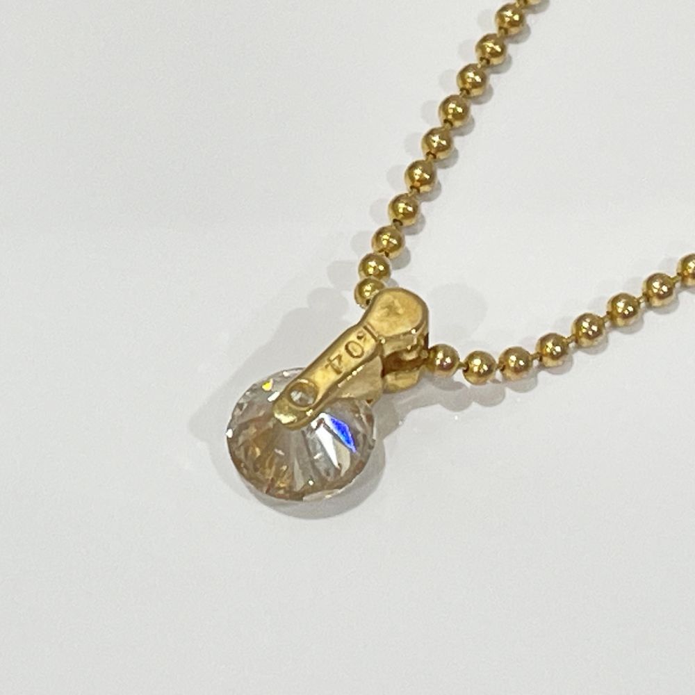 中古B/標準】STAR JEWELRY スタージュエリー 1粒 1.04ct K18YG ダイヤモンド レディース ネックレス ゴールド20481733