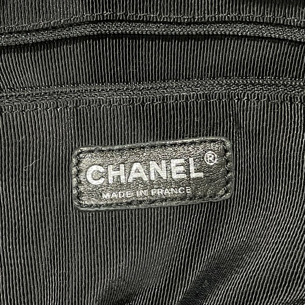 CHANEL(シャネル) クルーズライン ココマーク カメリア ロゴ 巾着 チャーム付き 肩掛け トートバッグ キャンバス/ラムスキン レディース【中古AB】20240727