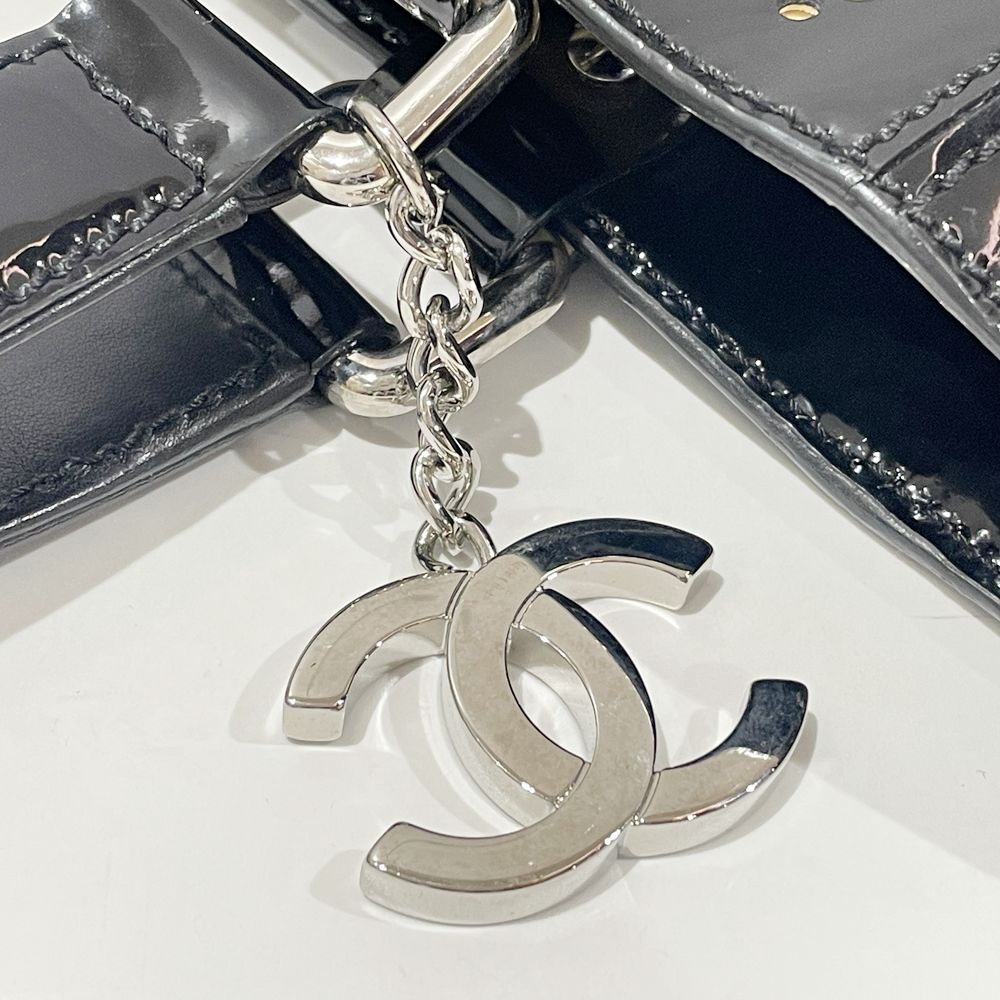 CHANEL(シャネル) NO.5 ココマーク パンチング SV金具 トートバッグ エナメル レディース【中古AB】20240727