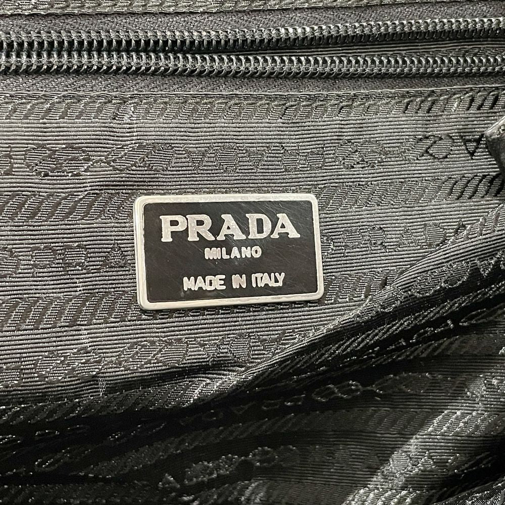 PRADA(プラダ) 型押しロゴ 肩掛け トートバッグ レザー レディース【中古B】20240727