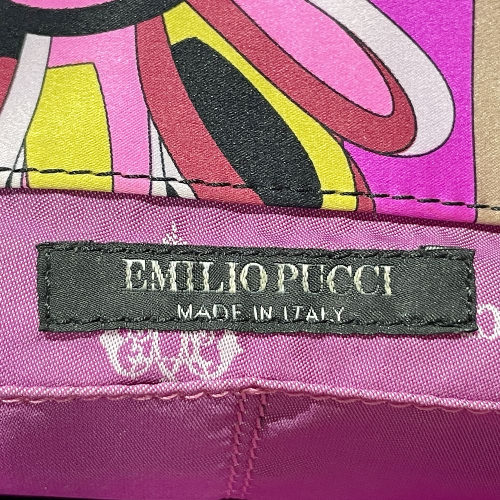 Emilio Pucci(エミリオプッチ) 総柄 ポーチ付き ビジュー金具 ハンドバッグ ナイロン レディース【中古B】20240727