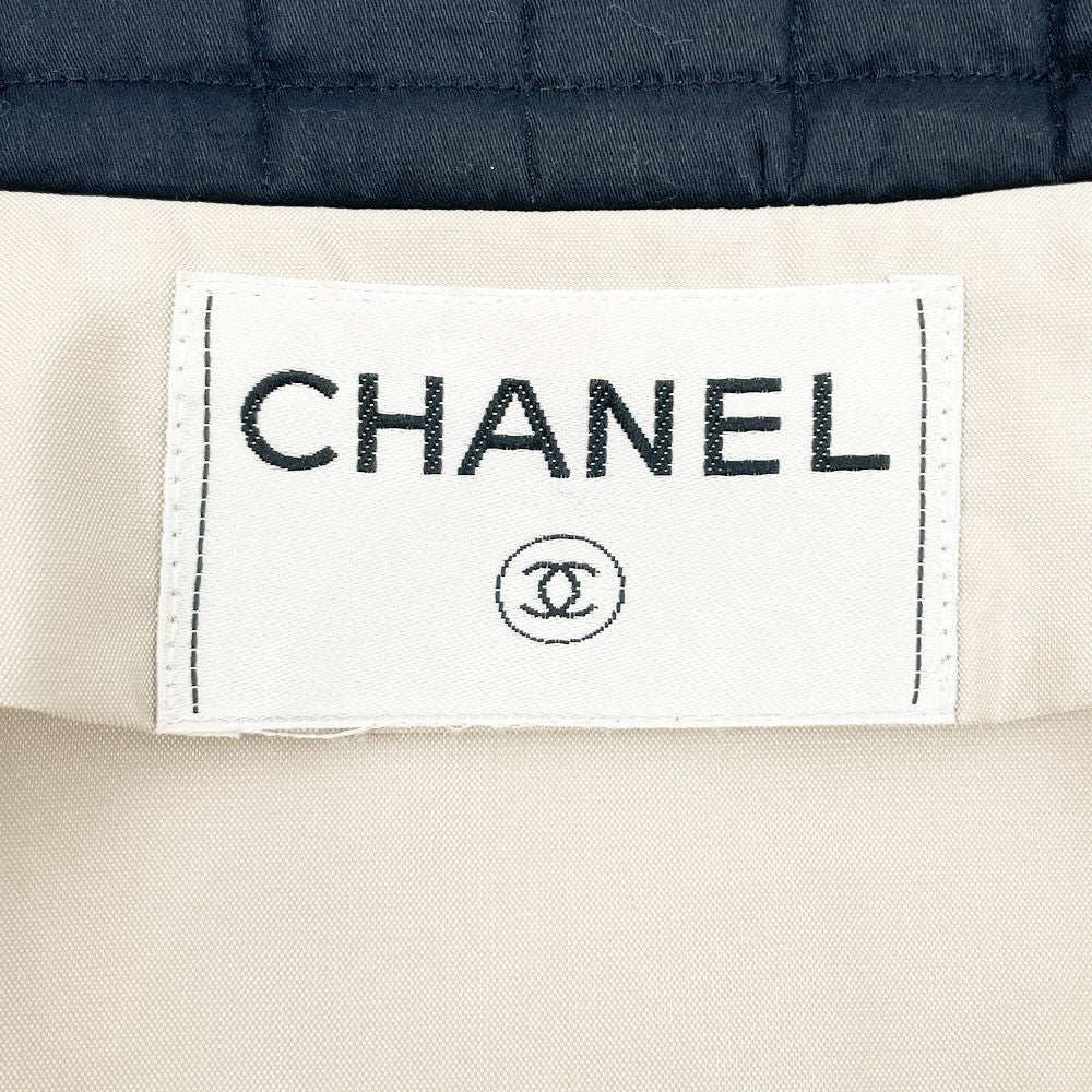 CHANEL(シャネル) 【訳アリ品】バイカラー チョコバー ココマーク釦 アウター 薄手 テーラードジャケット シルク/ レディース【中古AB】20240827