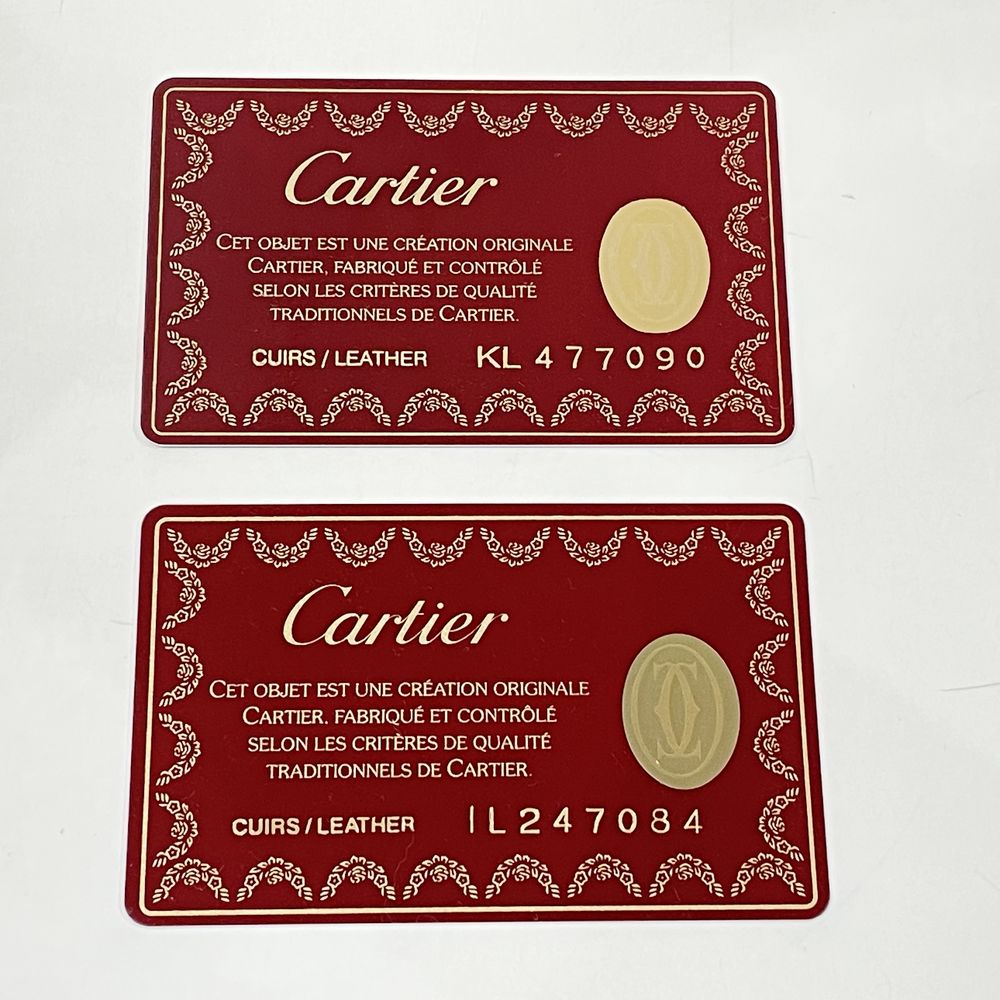 CARTIER(カルティエ) トリニティ 折りたたみ ハンドル付き ポーチ 長財布 レザー レディース【中古AB】20240803