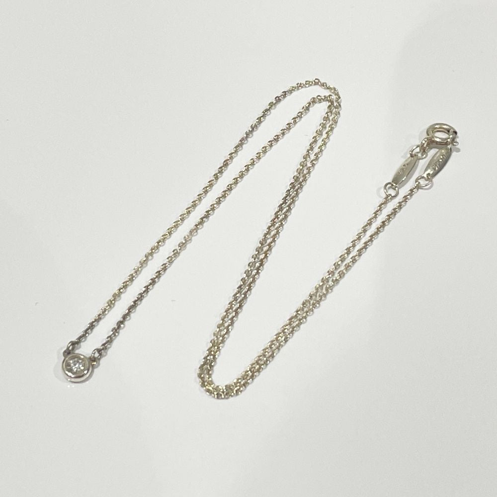 TIFFANY&Co.(ティファニー) エルサペレッティ バイザヤード 1Pダイヤ ネックレス シルバー925 レディース【中古AB】20240804